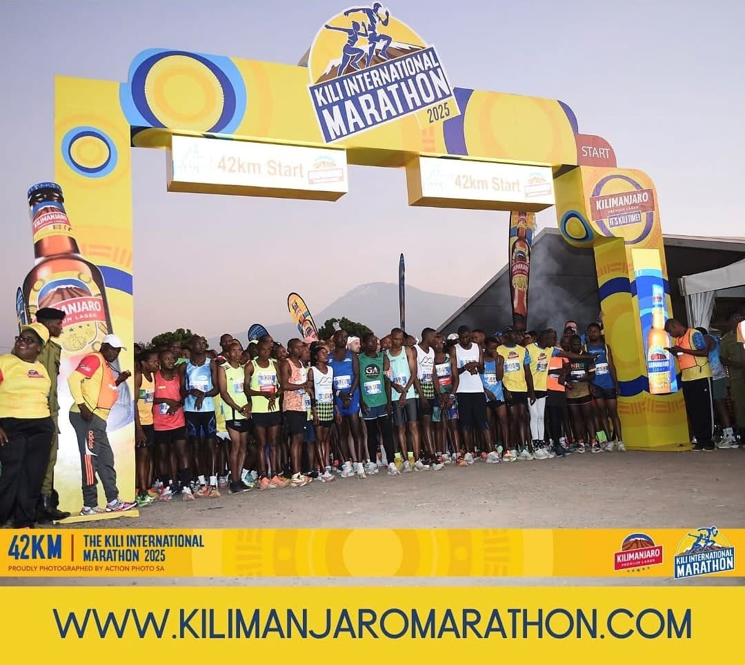 Kilimanjaro Marathon start line, 2025