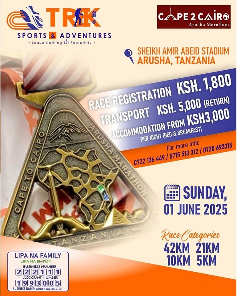 Cape to Cairo Arusha Marathon 2025