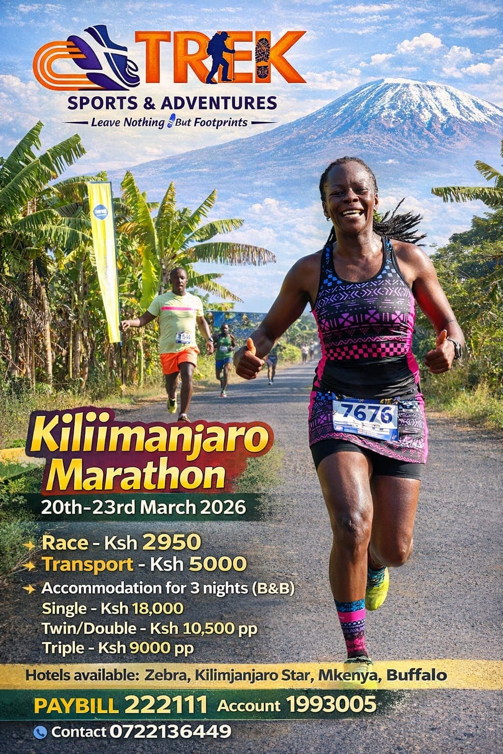 Trek travelers at Kilimanjaro Marathon
